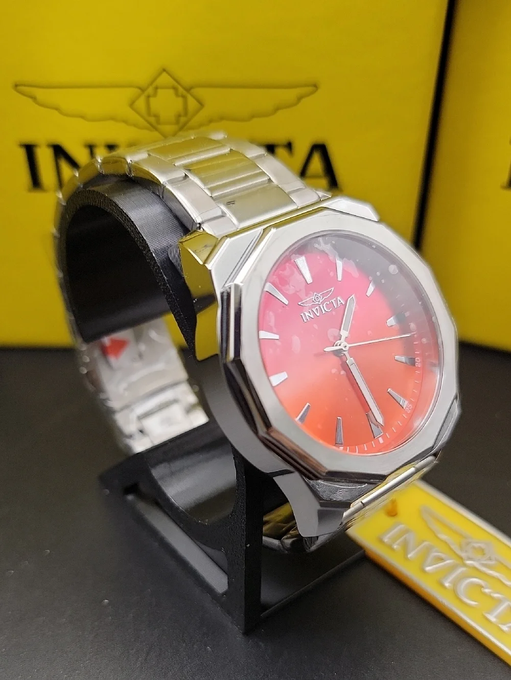 50982 Invicta Speedway Dominus Men's Quartz Watch - 42mm Tequilla Sunrise Silver